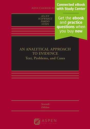 An Analytical Approach to – Hardcover, by Ronald J. Allen; – Very Good z