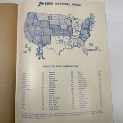 national zip code directory mr. zip white emerson mortuary coleman CA vintage
