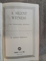 Silent Witness by R Austin Freeman Vintage 1942 Pocketbook Paperback Good