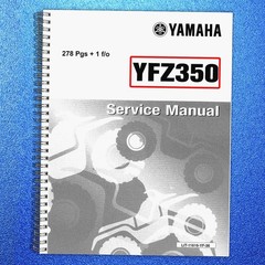 YAMAHA YFZ350 Banshee ATV Service Manual – METAL WIRE BINDING – RUGGED COVERS
