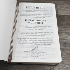 KJV The Expositor’s Study Bible Red Letter Jimmy Swaggart Holy Bible Concordance