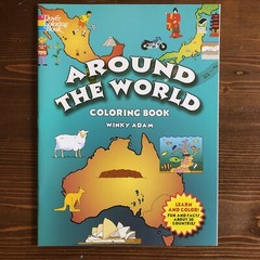 Dover World History Coloring Bk Around the World Coloring Book Winky Adam