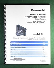 Panasonic DC-ZS200D Instruction Manual: 301 Pages & Protective Covers!