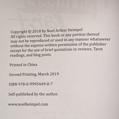 The Numinous Tarot Guidebook Noel Arthur Heimpel 2019 PB Book Only No Cards