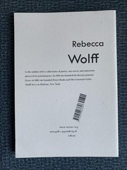 Slight Return by Rebecca Wolff (2022, Trade Paperback) : NEW