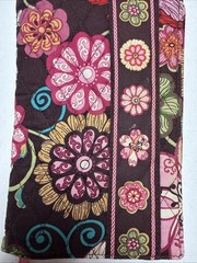 VERA BRADLEY Quilted Fabric Journal BOOK COVER 5.25”x7.75” Retired