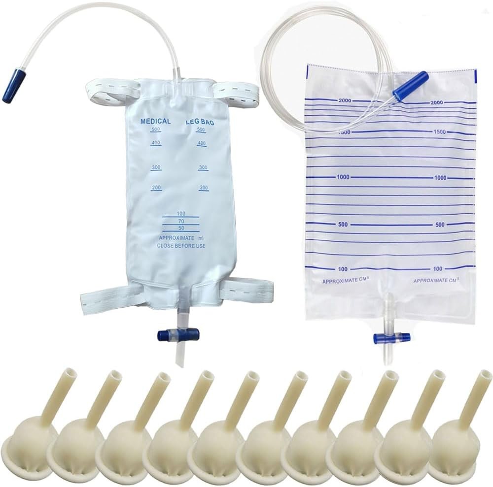 Condom Catheter External self Sealing Set 10pcs 22 Piece Set, 25mm/0.98inch