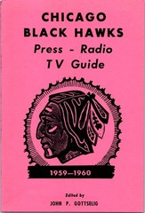 1959-1960 Chicago Blackhawks Media Guide – 38-page NHL Hockey Booklet Reprint