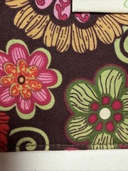 VERA BRADLEY Quilted Fabric Journal BOOK COVER 5.25”x7.75” Retired