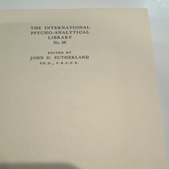 A Psycho-Analytic Dialogue Freud Abraham Basic Books 1965 Hardcover Ex-Library