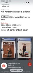 Paper #v31 #3 (2024) Both Kim Kardashian Covers! Clothed CGC 9.2 & Nude CGC 8.5.