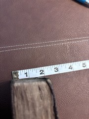 Miniature Leather Bound Book Of Common Prayer. 4”x2.5”x2”. ￼