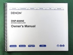 Denon DNP-800NE Instruction Manual: Full Color 115 pages & Protective Covers!