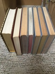 Lot of 7 Shades Of Gray Hardcover Books Collection Set Decorative Shelve AB12