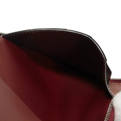 HERMES Agenda Zip Notebook cover Smooth Leather Bordeaux Card Case Zip Aro…