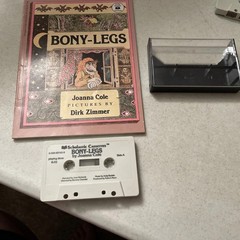 Vintage Bony Legs Joanna Cole Dirk Zimmer Paperback & Cassette
