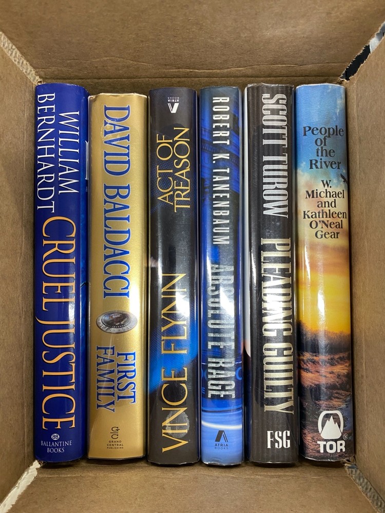 Box of Books 6 hardcover excellent condition well maintained Custom collection