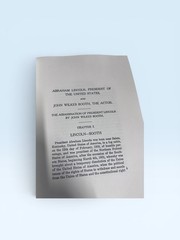Escape and Suicide of John Wilkes Booth by Finis Langdon Bates (2009, Trade…