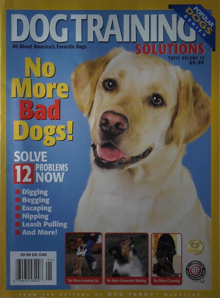 DOG TRAINING SOLUTIONS Popular Dog Series Book From Dog Fancy 130 Pages NEW