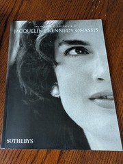 Sotheby’s Estate of Jacqueline Kennedy Onassis 1996 Catalog & Commemorative Book