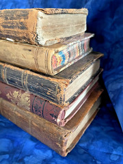 Tiny Antique Books; Miscellany, Plant World, Spectator, Columbian Orator #B46