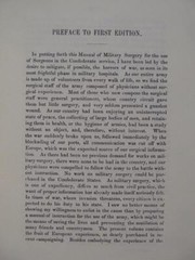 A MANUAL OF MILITARY SURGERY FOR CONFEDERATE SURGEONS – 1861 CIVIL WAR REPRINT