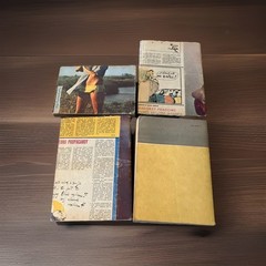 Vintage PRL Mystery Textbooks Soviet Era Custom Covers Cold War Art Lot