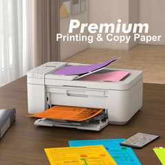 Colored Copy&Print Paper 8.5X11 Inches,180 Sheets 9 Colors Rainbow A4 Printer Pa