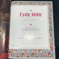 The Holy Bible Catholic Life Edition 1961 Good Counsel Publishing Co Color pages