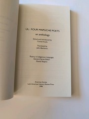 ÜL: Four Mapuche Poets (Poetry in Indigenous Languages) Free Shipping