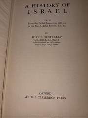 A HISTORY OF ISRAEL – 1951 – 1st edition – Volumes 1 & 2- Biblical HC/DJ