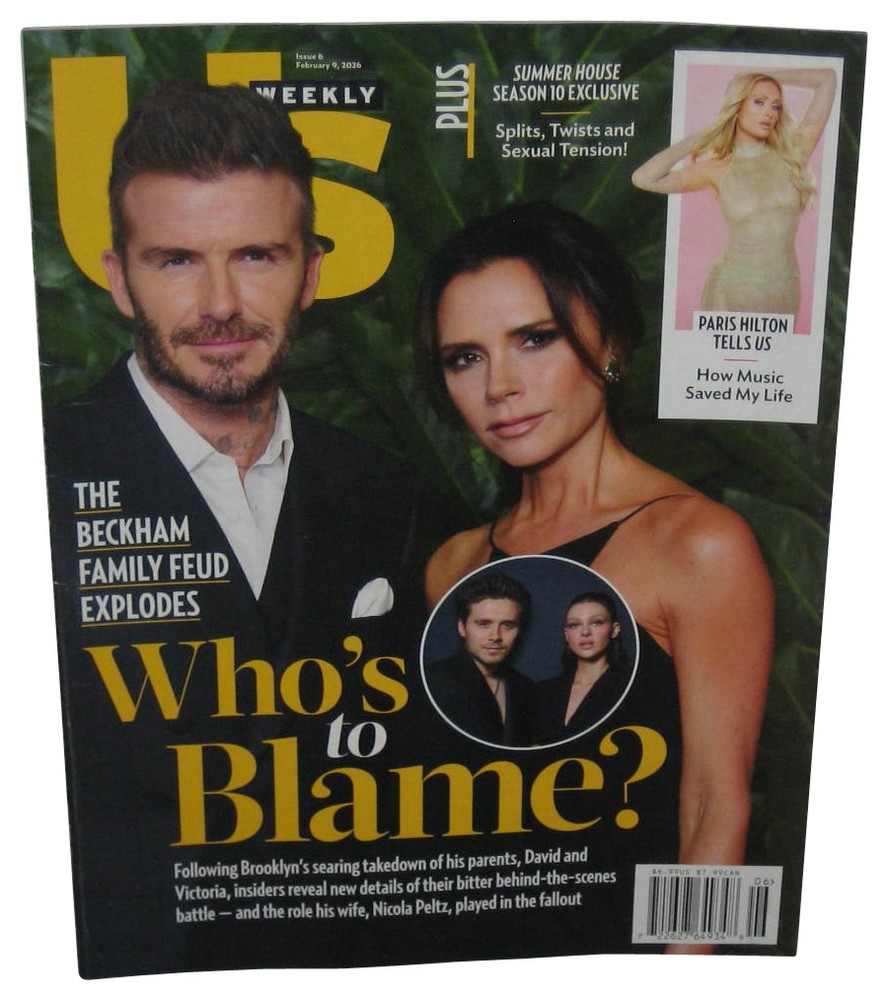 Us Weekly February 9 2026 Magazine Book – (Beckham Who’s To Blame Cover)