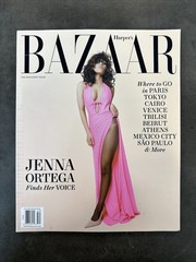 Harper’s Bazaar Magazine JENNA ORTEGA Fashion Bra Style Modern Sound Therapy
