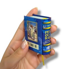Pitagoras. Sentencias y Versos de Oro. miniature book 2 x 2.6″ 430pgs hardcover