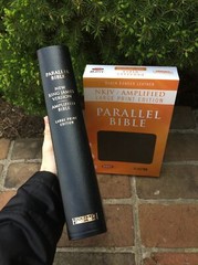 NKJV & Classic Amplified 1987 AMPC Parallel Bible – Black Bonded Leather