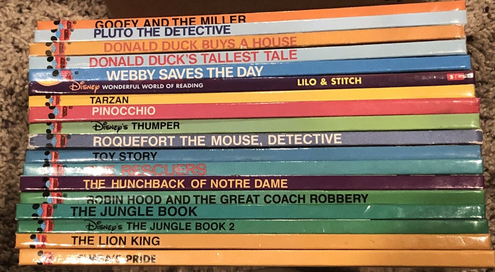 Lot of 18 Disney’s World Of Reading-Hardcover Children’s Books-LION KING JUNGLE