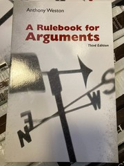 Rulebook for Arguments by Anthony Weston (2001, Trade Paperback)