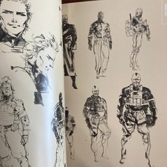 Metal Gear Solid 4 Guns of the Patriots Art Book Illustration