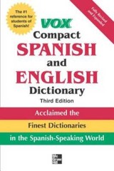 Vox Compact Spanish and English Dictionary, 3rd Edition – Paperback – GOOD