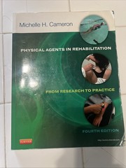 Physical Agents in Rehabilitation by Michelle Cameron, 4th Edition