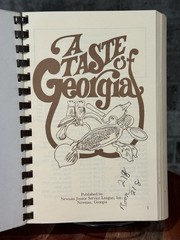 A Taste of Georgia Southern COOKBOOK Newnan Junior Service League 1994 592 pages