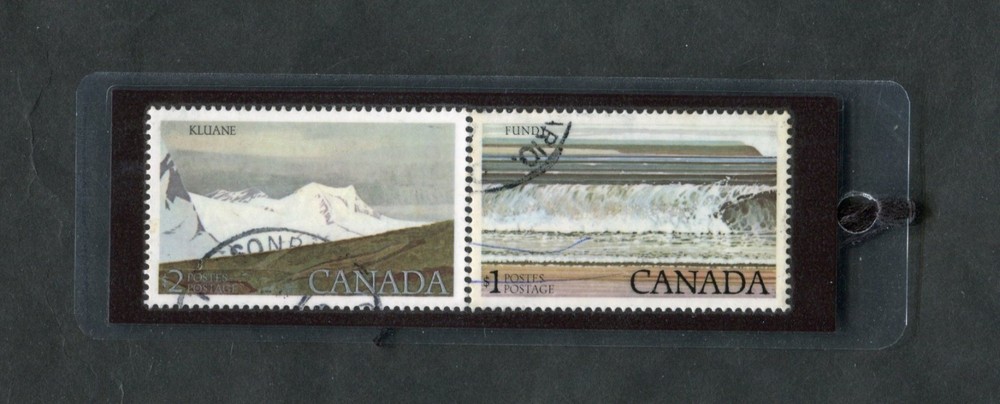 1979 CANADA, FUNDY PARK – KLUANE PARK STAMPS LAMINATED BOOKMARK. NEW! LOT #726