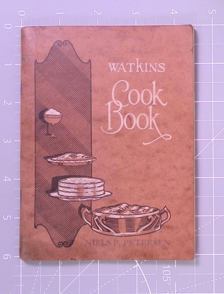 Vintage 1926 “Watkins Cook Book” Recipe Book Niels P. Petersen – 64 Pages – B21