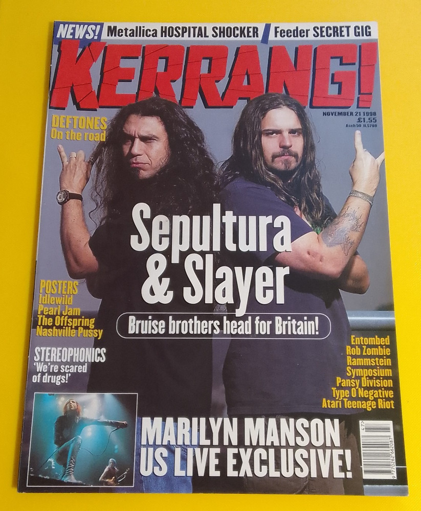 Kerrang! 726 – November 21 1998 – Sepultura, Slayer, Deftones, Stereophonics