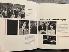 UNIVERSITY OF IOWA 1965 ANNUAL “HAWKEYE 1965” VOL. 75. NEAR MINT 464 PAGES