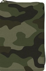 ESV Compact Bible*-Canvas Camo Design W/Zipper
