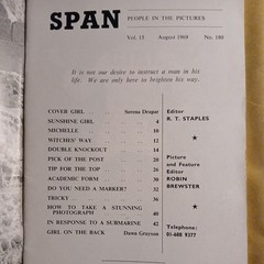 Span Vintage Magazines Non Full Nudity issues number 180