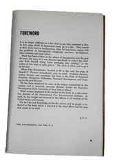 Fire Service Management Favreau Copyright 1969 First Printing 168 Pages HC