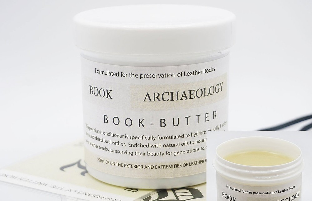 Book-Butter Leather Conservation Cream, Premium Hydrating Conditioner 8 oz
