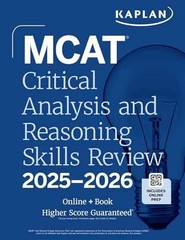MCAT Critical Analysis and – Paperback, by Kaplan Test Prep – Very Good j